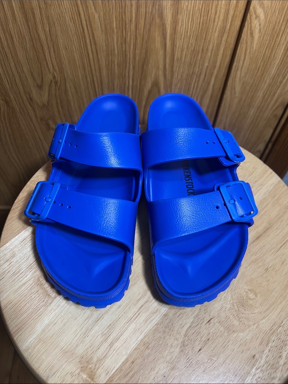 Birkenstock Unisex Bright Blue Two-Buckle EVA Sandals